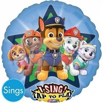 Фольгированный музыкальный шар "Щенячий Патруль" Фольгированный музыкальный шар "Щенячий Патруль"