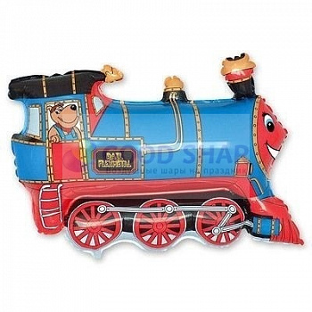 Шар фольгированный "Поезд голубой" Шар фольгированный "Поезд голубой"