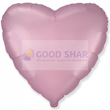 Шар фольгированный 18" "Сердце" Сатин Pink Шар фольгированный 18" "Сердце" Сатин Pink