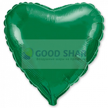 Шар фольгированный 18" Сердце  DeepGreen Шар фольгированный 18" Сердце  DeepGreen