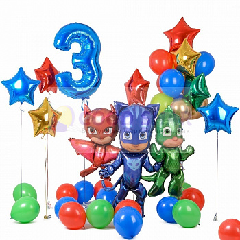 Набор воздушных шаров "Герои в масках" № 345 Набор воздушных шаров "Герои в масках" № 345