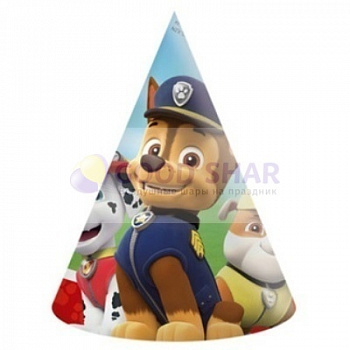Колпак "Щенячий Патруль" 6шт Колпак "Щенячий Патруль" 6шт