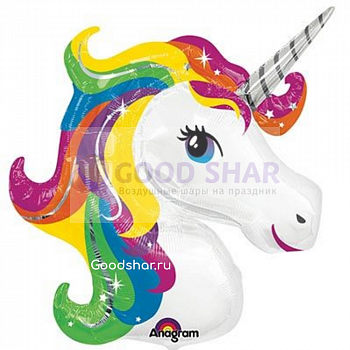 Шар фольгированный "Радужный единорог"