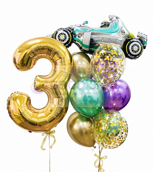 Набор воздушных шаров с машинкой № 161
