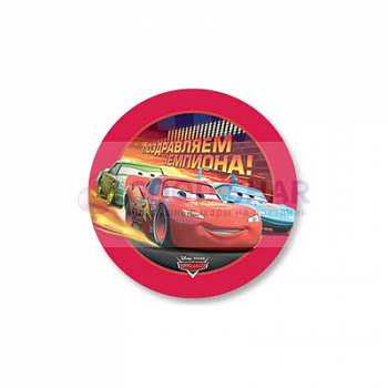 Шар фольгированный 18" Тачки Поздравляем чемпиона! Шар фольгированный 18" Тачки Поздравляем чемпиона!