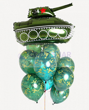 Набор воздушных шаров Танк