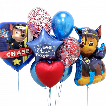 Набор воздушных шаров Щенячий патруль Чейз Набор воздушных шаров Щенячий патруль Чейз
